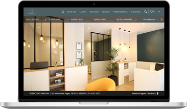 Réalisation de site template immobilier DB Decipartners