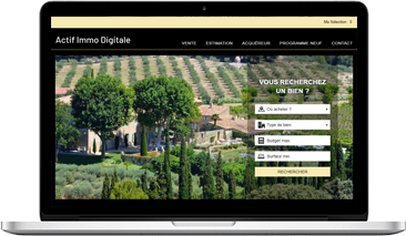 Réalisation de site template immobilier AT Un toit et vous