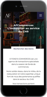 Réalisation de site template immobilier CAS - A Fond's Commerces