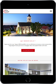 Réalisation de site template immobilier STO HMJ L'immobilier